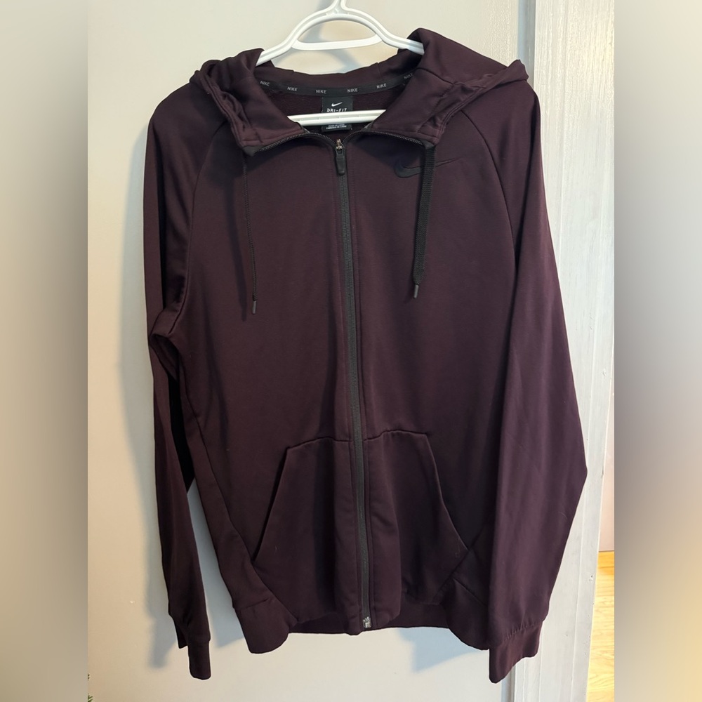 Nike Women’s Dark Purple Zip-Up Sweater